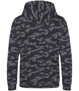 AWDis Kids Camo Hoodie | Black Camo thumbnail 2