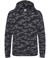 AWDis Kids Camo Hoodie | Black Camo thumbnail 1