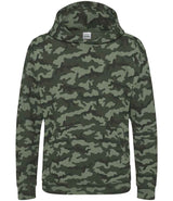 AWDis Kids Camo Hoodie | Green Camo thumbnail 4