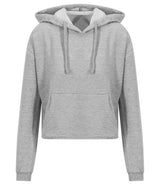 AWDis Ladies Cropped Hoodie | Heather Grey thumbnail 1