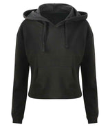 AWDis Ladies Cropped Hoodie | Jet Black thumbnail 1