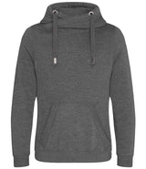 AWDis Cross Neck Hoodie | Charcoal thumbnail 1