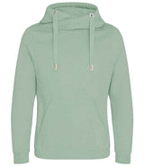 AWDis Cross Neck Hoodie | Dusty Green thumbnail 6