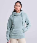 AWDis Cross Neck Hoodie | Dusty Green thumbnail 1