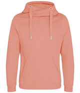 AWDis Cross Neck Hoodie | Dusty Pink thumbnail 1