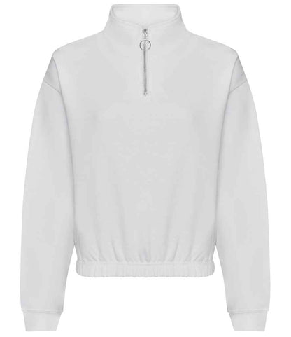 AWDis Ladies Cropped 1/4 Zip Sweatshirt