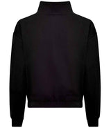 AWDis Ladies Cropped 1/4 Zip Sweatshirt | Deep Black thumbnail 2