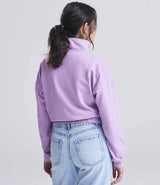 AWDis Ladies Cropped 1/4 Zip Sweatshirt | Lavender thumbnail 4