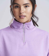 AWDis Ladies Cropped 1/4 Zip Sweatshirt | Lavender thumbnail 5