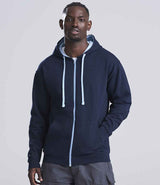 AWDis Varsity Zoodie | New French Navy/Sky Blue thumbnail 2