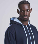 AWDis Varsity Zoodie | New French Navy/Sky Blue thumbnail 5