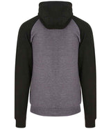AWDis Baseball Zoodie | Charcoal/Jet Black thumbnail 2