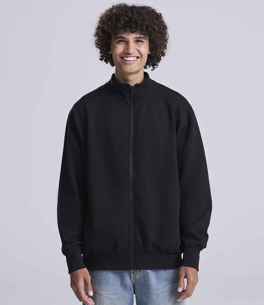 AWDis Campus Full Zip Sweatshirt | Deep Black