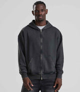 AWDis Vintage Washed Zoodie | Washed Black thumbnail 1