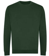AWDis Unisex Organic Sweatshirt | Bottle Green thumbnail 1