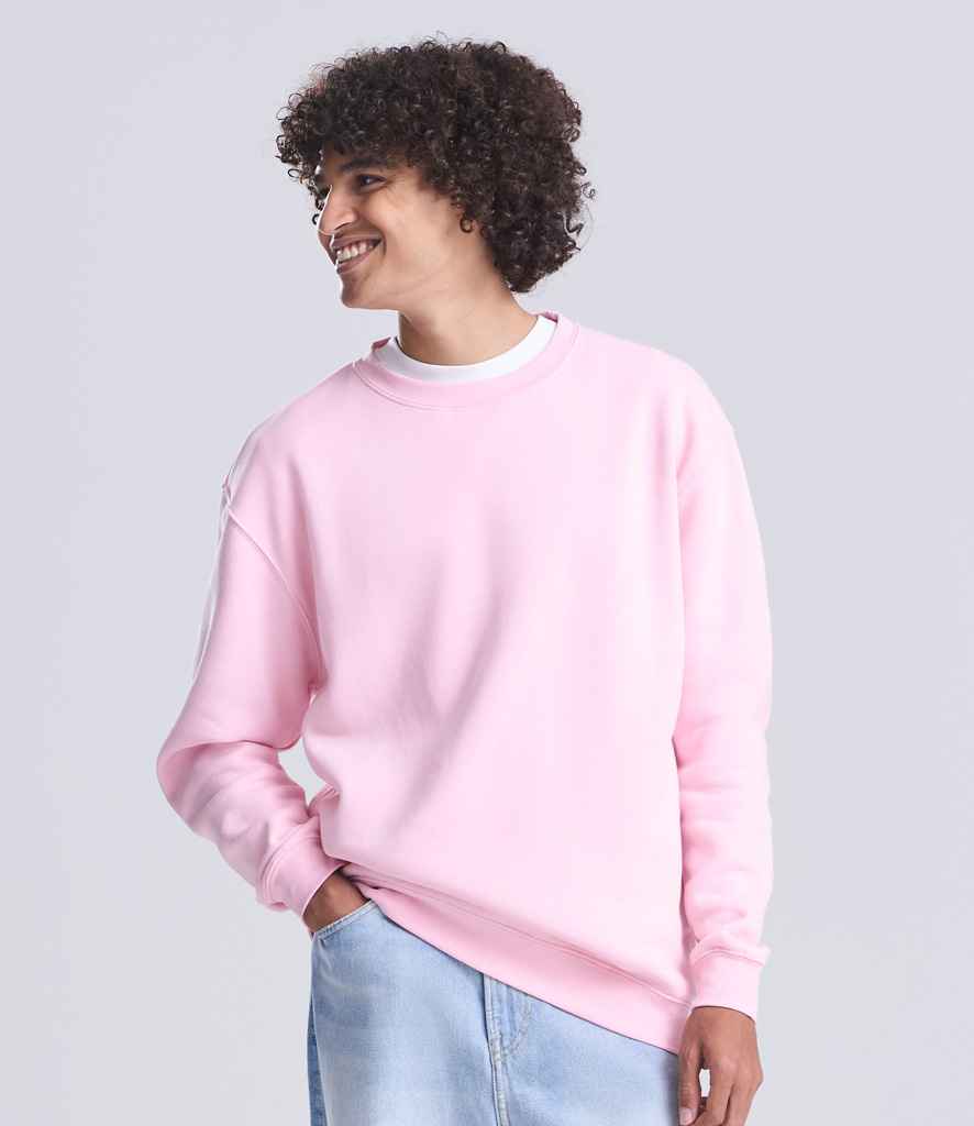 AWDis Unisex Organic Sweatshirt | Baby Pink