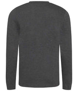 AWDis Long Sleeve Tri-Blend T-Shirt | Heather Charcoal thumbnail 2