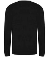 AWDis Long Sleeve Tri-Blend T-Shirt | Solid Black thumbnail 2