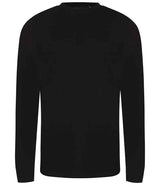 AWDis Long Sleeve Tri-Blend T-Shirt | Solid Black thumbnail 1