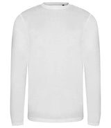 AWDis Long Sleeve Tri-Blend T-Shirt | Solid White thumbnail 5