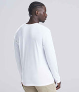 AWDis Long Sleeve Tri-Blend T-Shirt | Solid White thumbnail 2