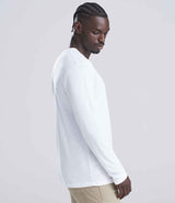 AWDis Long Sleeve Tri-Blend T-Shirt | Solid White thumbnail 3