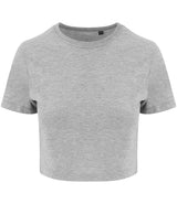 AWDis Ladies Tri-Blend Cropped T-Shirt | Heather Grey thumbnail 5