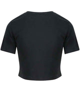 AWDis Ladies Tri-Blend Cropped T-Shirt | Solid Black thumbnail 2