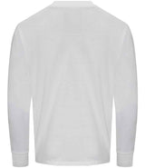 AWDis Unisex Oversize 100 Long Sleeve T-Shirt | White thumbnail 2
