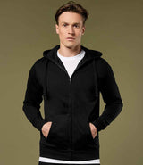 Kustom Kit Klassic Zip Hooded Sweatshirt | Black thumbnail 1