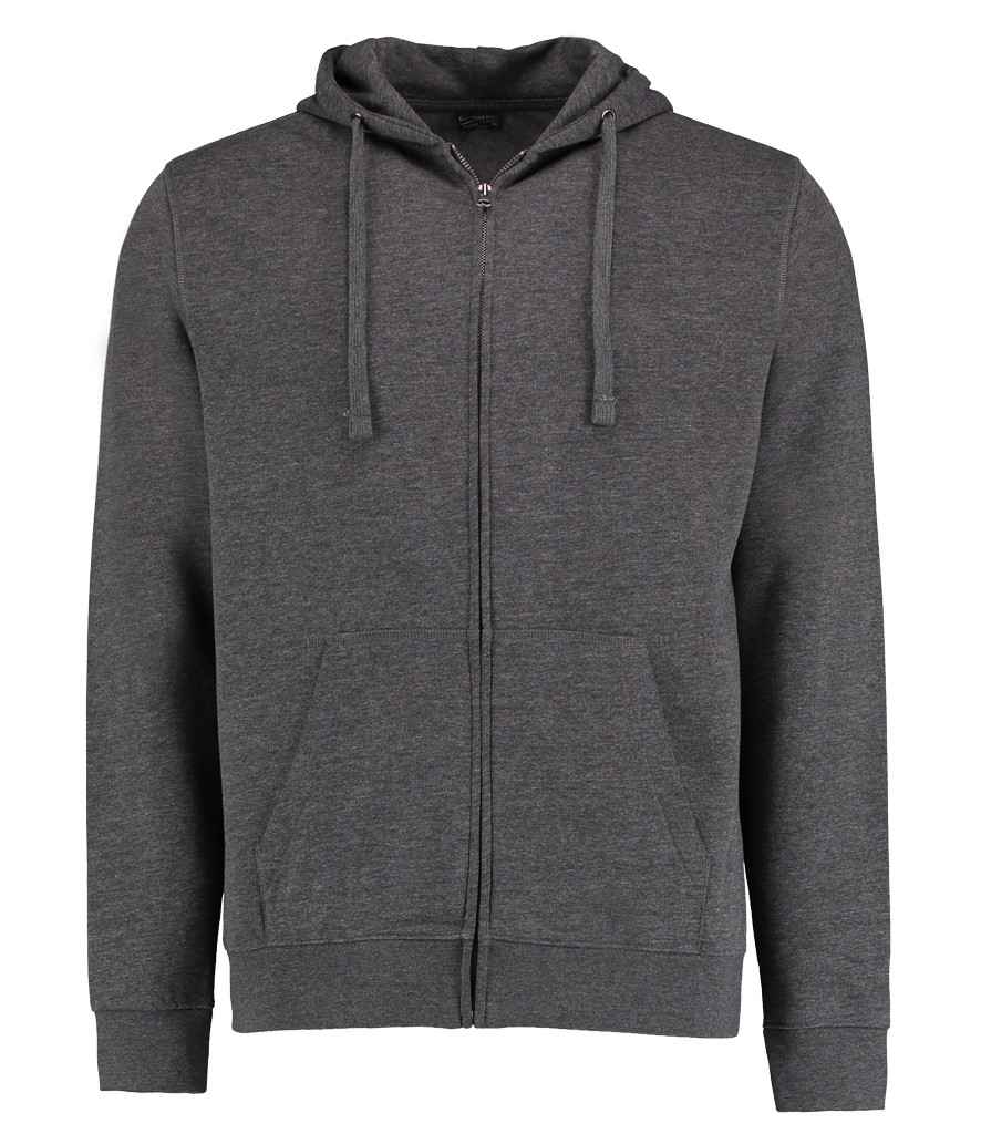 Kustom Kit Klassic Zip Hooded Sweatshirt | Dark Grey Marl