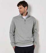 Kustom Kit 1/4 Zip Sweatshirt | Heather Grey thumbnail 1