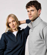 Kustom Kit 1/4 Zip Sweatshirt | Heather Grey thumbnail 2