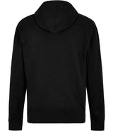 Kustom Kit Regular Fit Piqué Zipped Pocket Hoodie | Black thumbnail 2