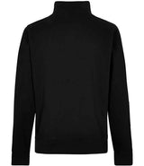 Kustom Kit Regular Fit 1/4 Zip Piqué Sweatshirt | Black thumbnail 2