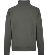 Kustom Kit Regular Fit 1/4 Zip Piqué Sweatshirt | Dark Grey thumbnail 3
