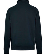 Kustom Kit Regular Fit 1/4 Zip Piqué Sweatshirt | Navy thumbnail 2