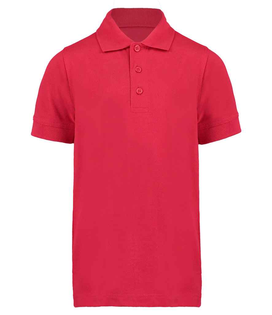Kustom Kit Kids Klassic Poly/Cotton Piqué Polo Shirt | Red