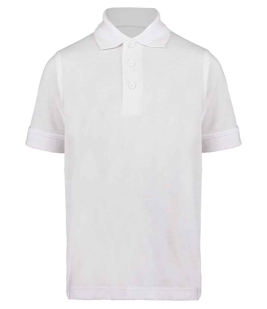 Kustom Kit Kids Klassic Poly/Cotton Piqué Polo Shirt | White