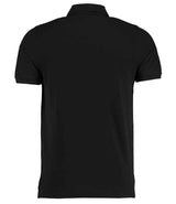 Kustom Kit Klassic Heavy Slim Fit Piqué Polo Shirt | Black thumbnail 3