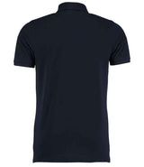 Kustom Kit Klassic Heavy Slim Fit Piqué Polo Shirt | Navy thumbnail 2