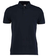 Kustom Kit Klassic Heavy Slim Fit Piqué Polo Shirt | Navy thumbnail 1