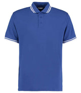Kustom Kit Contrast Tipped Poly/Cotton Piqué Polo Shirt | Royal Blue/White thumbnail 1