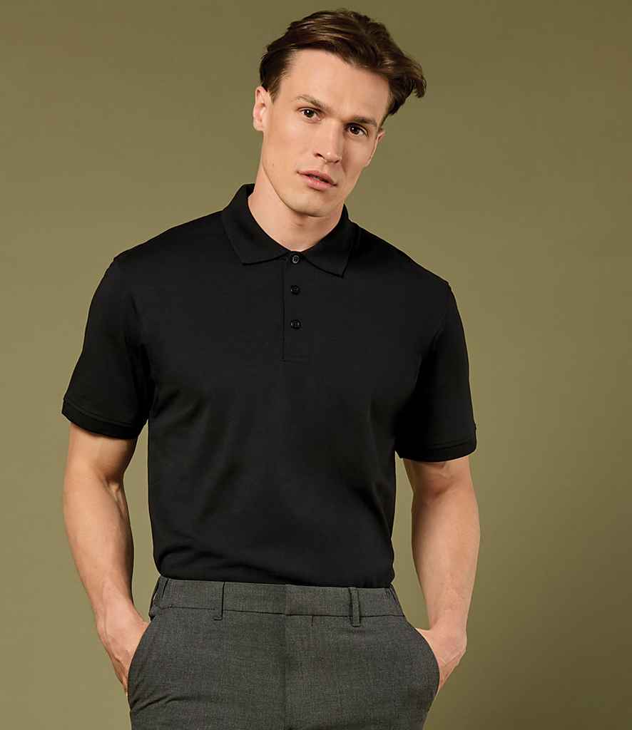 Kustom Kit Regular Fit Superwash® 60°C Jersey Polo Shirt | Black