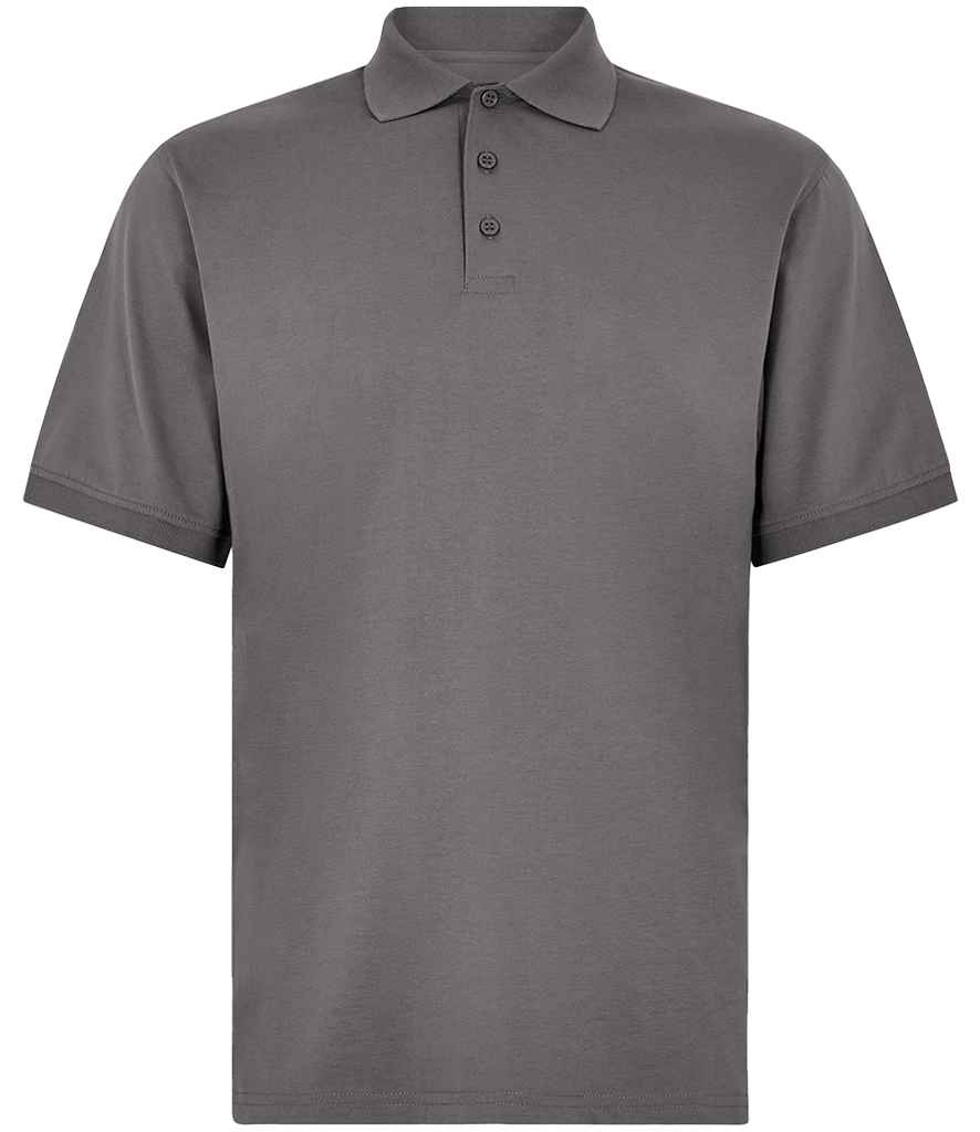 Kustom Kit Regular Fit Superwash® 60°C Jersey Polo Shirt | Charcoal