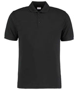 Kustom Kit Klassic Slim Fit Poly/Cotton Piqué Polo Shirt | Black thumbnail 1