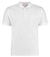Kustom Kit Klassic Slim Fit Poly/Cotton Piqué Polo Shirt | White thumbnail 2