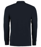 Kustom Kit Long Sleeve Poly/Cotton Piqué Polo Shirt | Navy thumbnail 2