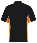Kustom Kit Track Poly/Cotton Piqué Polo Shirt | Black/Gold thumbnail 2