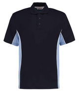 Kustom Kit Track Poly/Cotton Piqué Polo Shirt | Navy/Light Blue thumbnail 1